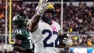 Justice Haynes injury: Michigan football RB suffers foot injury