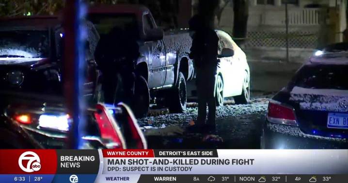 Man shot and killed during fight on Detroit's east side