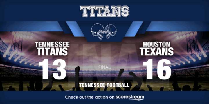 Texans Edge Titans in Field Goal Finale