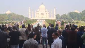 US president’s son Donald Trump Jr. visits Taj Mahal