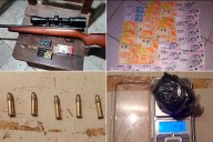 Secuestraron cocaína, marihuana y una carabina en dos allanamientos