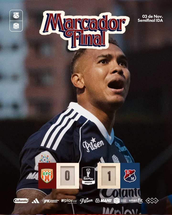 Medellín ganó en el epílogo y toma ventaja ante Envigado en la semifinal de Copa Colombia -