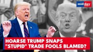 Trump's Voice RASPY? Blames "Stupid" Trade Officials for Hoarse Voice