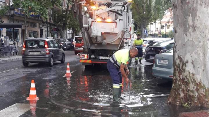 La lluvia salpica de balsas de agua Valladolid