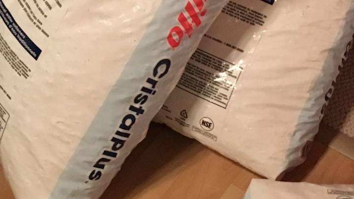 Water Softener Salt Sits at Door for Months