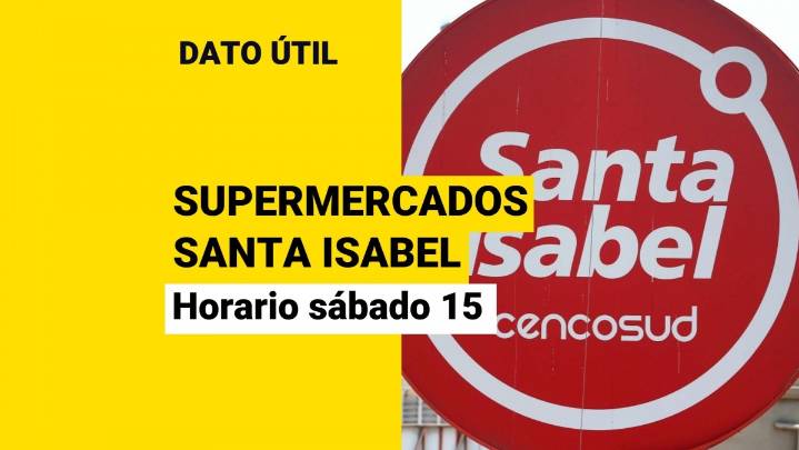 Supermercados Santa Isabel: ¿Qué horario tendrán este sábado 15 de noviembre previo a las elecciones?
