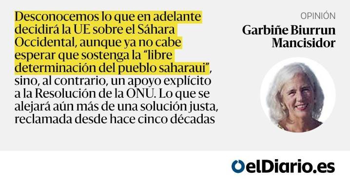Sáhara occidental: ¿fracaso e injusticia definitivos?