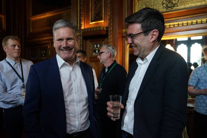 Starmer dismisses coup talk as wasted time and praises Burnham’s work as mayor