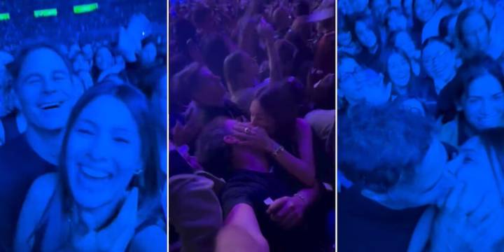 La noche más apasionada de Pampita y Martín Pepa en el show de Dua Lipa: besos, baile y romance a pleno