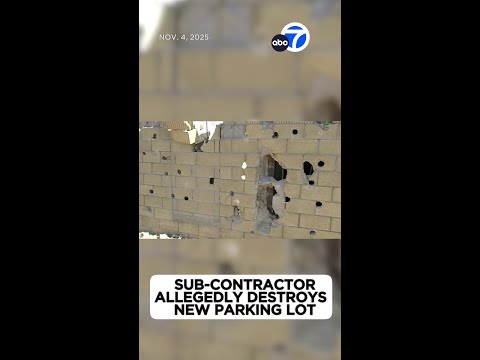 Payment dispute leads to torn up parking lot in OC