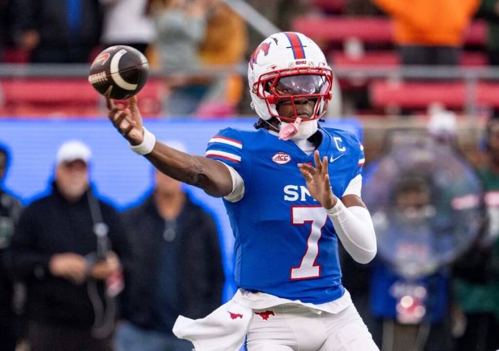 SMU knocks off No. 10 Miami 26-20 in overtime, damaging playoff hopes for Hurricanes