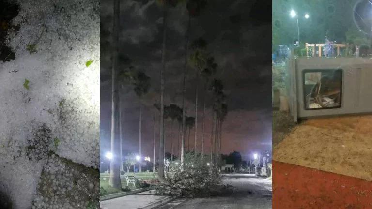 Temporal en Rosario de Lerma dejó granizo, viento y pérdidas totales en el sector productivo