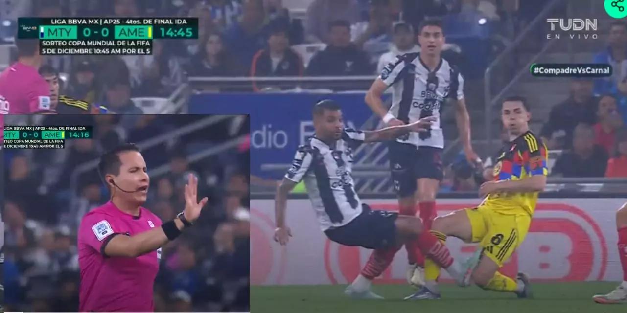 Suspenden al árbitro que sancionó el América vs. Monterrey