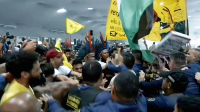 Protesters storm COP30 climate event in Brazil, clash with security