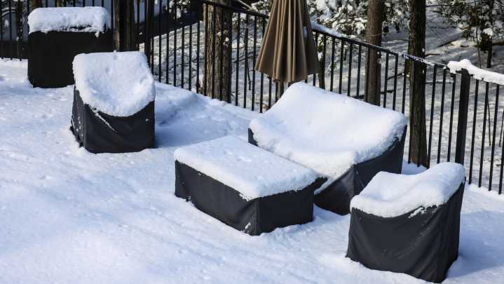 The Storage Tip That Helps Protect Patio Furniture Over The Long Winter