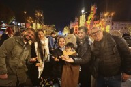 Familia santiagueña volvió a Madrid para homenajear con luces a la madre fallecida