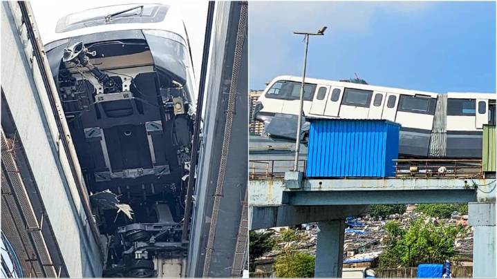 SHOCKING Video: New Mumbai Monorail Rake Derailed And Damaged During Trial; Officials Claim Conspiracy