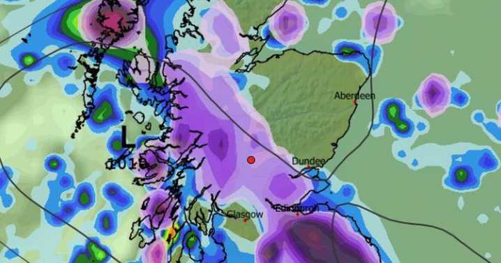 Snow maps predict a wall of white to blanket Scotland early next week