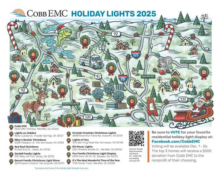 Where to Find The Best Christmas Light Displays in Cobb County