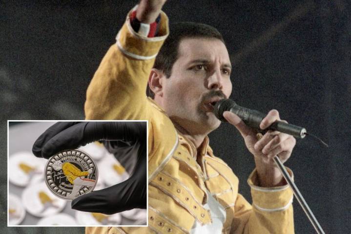 Britain’s Royal Mint honors Freddie Mercury with new coin, marking 40 years of artist's solo album