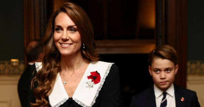 Prince George joins Kate Middleton for his first Festival of Remembrance