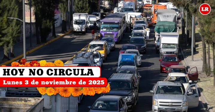 Hoy No Circula lunes 3 de noviembre 2025: qué autos y placas descansan en CDMX y Edomex