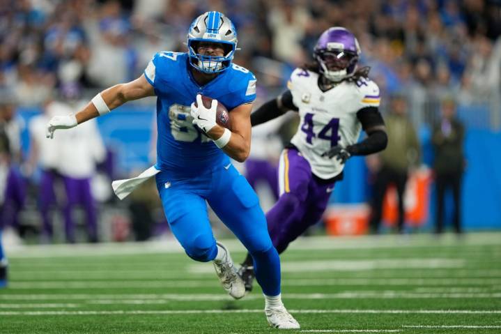 Lions Sam LaPorta undergoes procedure on back, ‘would be fortunate’ to return this season