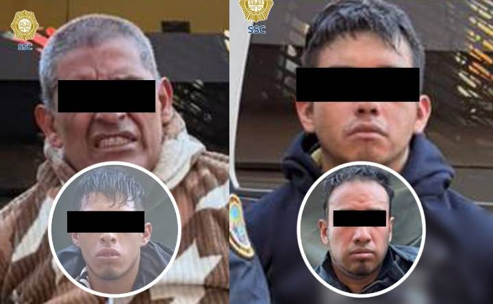 Policías capitalinos detienen a cuatro asaltantes en la alcaldía Álvaro Obregón