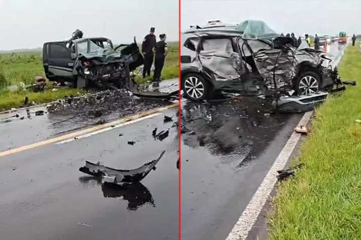 Violento choque en la Ruta 12 dejó cinco heridos