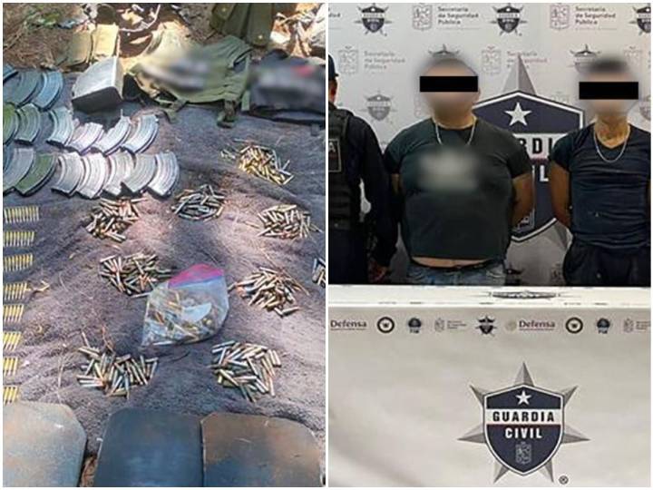 Detienen a siete personas y aseguran armas, droga y vehículos en Michoacán