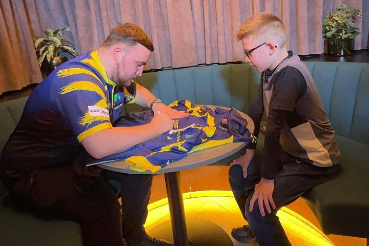 Luke Littler inspired by young fan who turned to darts during meningitis battle
