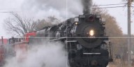 Steam locomotive transforms into the North Pole Express