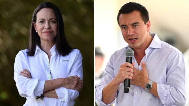 Daniel Noboa acepta la invitación de María Corina Machado para asistir a la ceremonia del Nobel en Oslo.