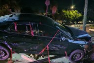 Menor de edad provoca fuerte accidente en la colonia Esterito; dos adolescentes resultan heridas