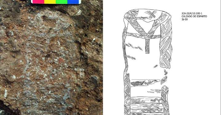Hallan un calzado de esparto de 2.300 años en un yacimiento de Alicante