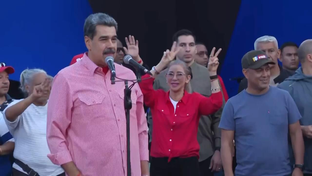 Venezuela's Maduro breaks into singing John Lennon's 'Imagine' as he talks about US tensions