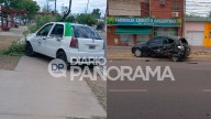 Terrible choque en Av. Belgrano: varios heridos tras un violento impacto entre dos autos y una moto