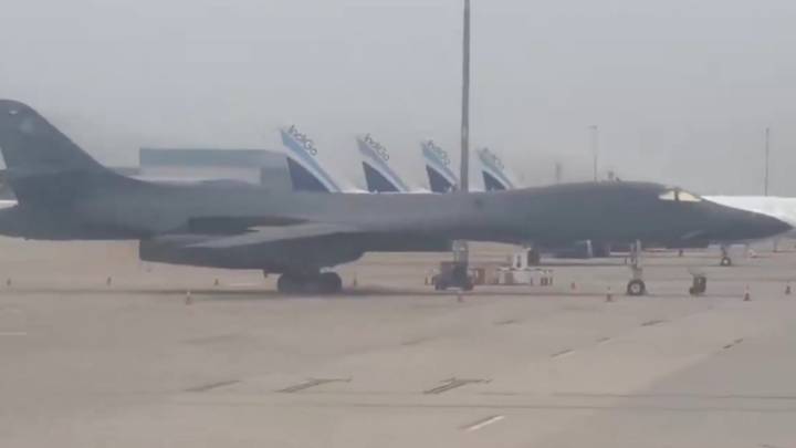 US bomber aircraft at Bengaluru airport draws huge attention
