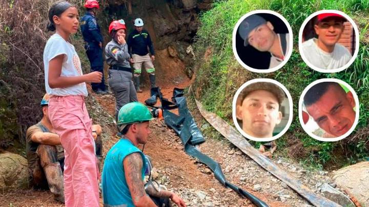 Estos fueron los cuatro mineros que fallecieron tras una explosión dentro de un socavón en Segovia, Antioquia