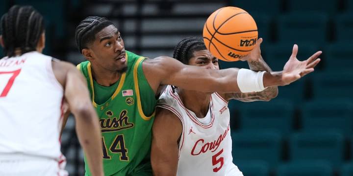 Notre Dame falls to No. 3 Houston in consolation game of Players Era Championship