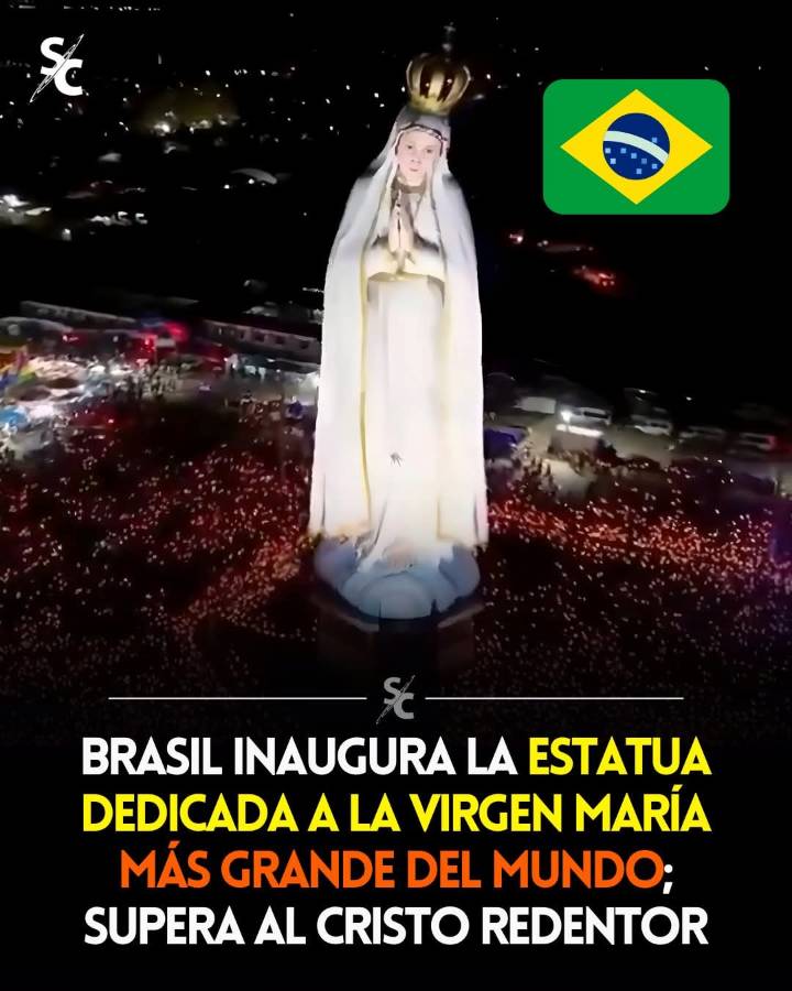Acaban de inaugurar una imponente estatua en Brasil