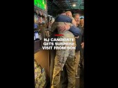 NJ candidate gets surprise visit from son