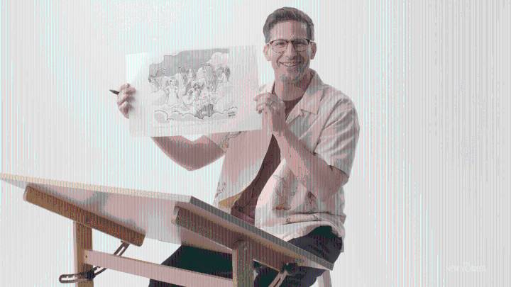 Andy Samberg Enters the Cartoon Caption Contest