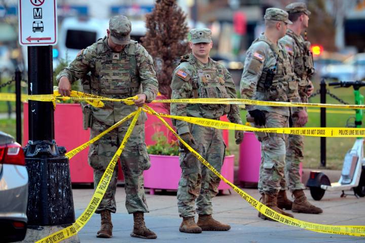 Two National Guard members shot in Washington