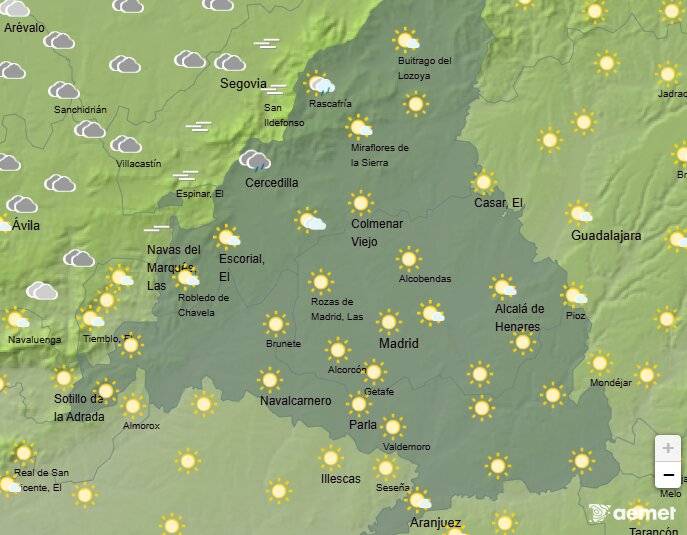 El sábado llega despejado y más templado a Madrid: suben las temperaturas y desaparece la lluvia