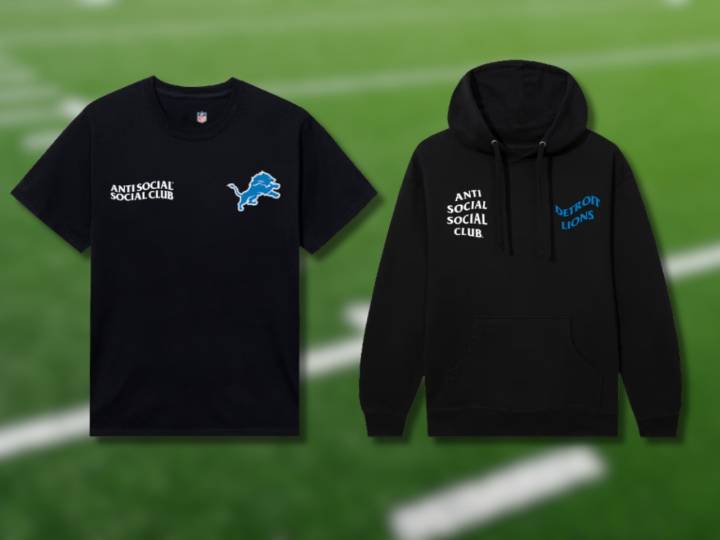 Anti Social Social Club launches Detroit Lions collection with limited-time free shipping offer from Fanatics