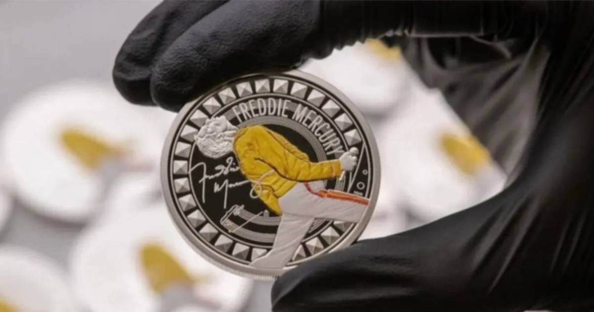 Lanzan una moneda conmemorativa de Freddie Mercury por el 40 aniversario de "Live Aid"