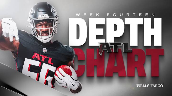 Falcons depth chart released for Week 14 vs. Seattle Seahawks
