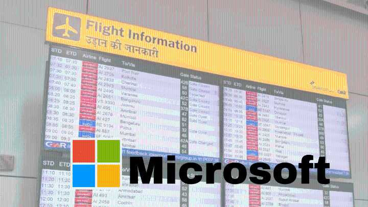 Airlines switch to manual boarding after Microsoft outage report