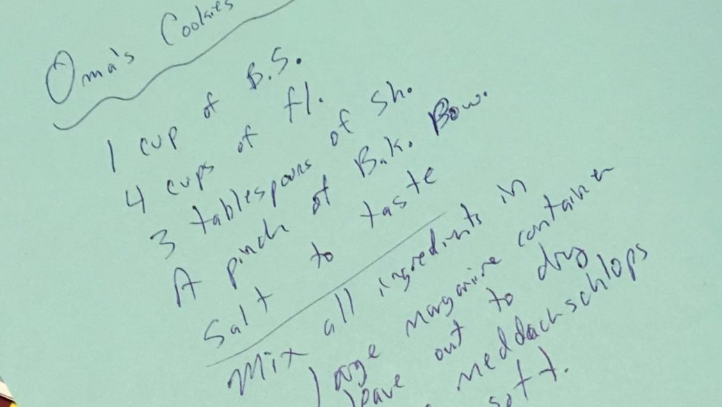 Handwritten Recipe Has Mennonite Children Scratching Their Heads